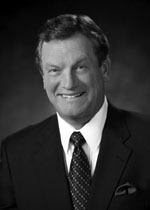 Black and white portrait of Rep. Simpson